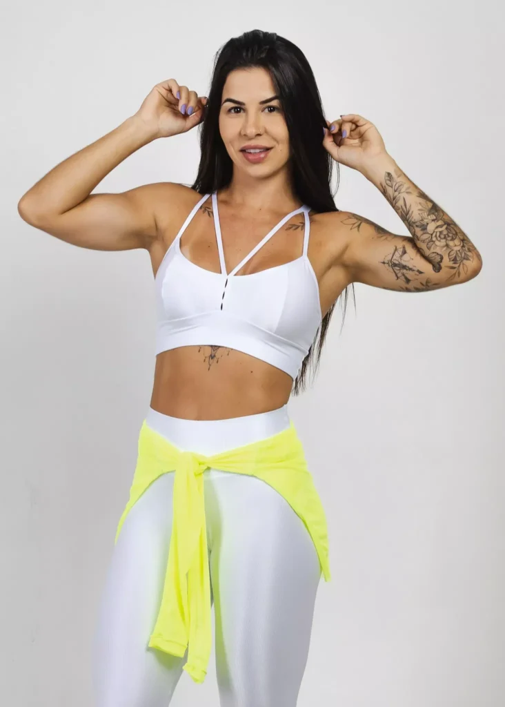 Blusa Manga Longa de Tule Wra Amarelo neon 3