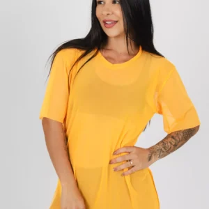 Blusão Tule Wra Laranja Flúor - wra fitbeach 2