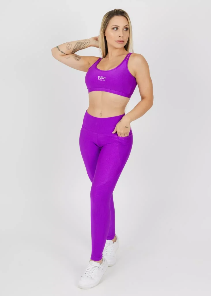 Conjunto Fúcsia Canelado Wra FitBeach