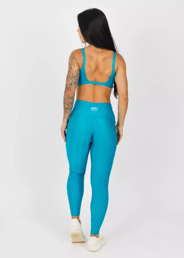 Conjunto Legging Wra FitBeach Cirrê Caribe - 2