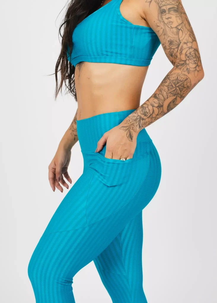 Conjunto Legging Wra FitBeach Cirrê Caribe 4