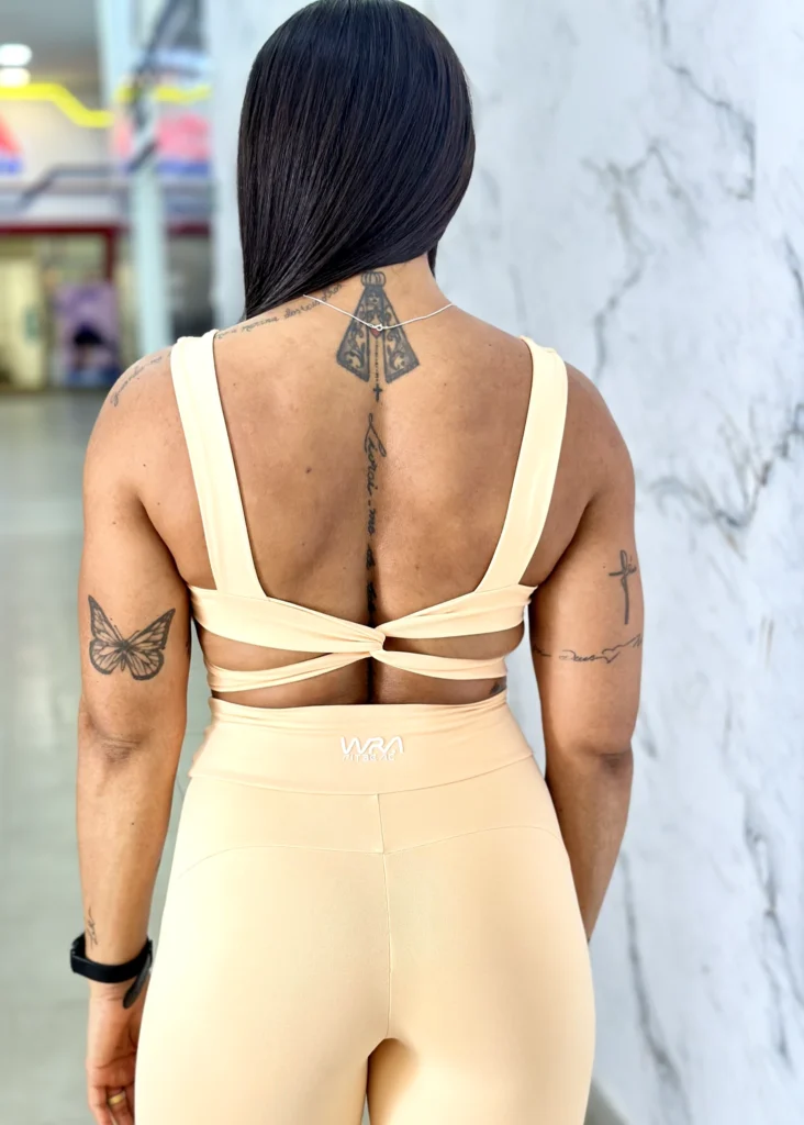Conjunto Pêssego Wra Poliamida Neo Soul - wra Fitbeach 2