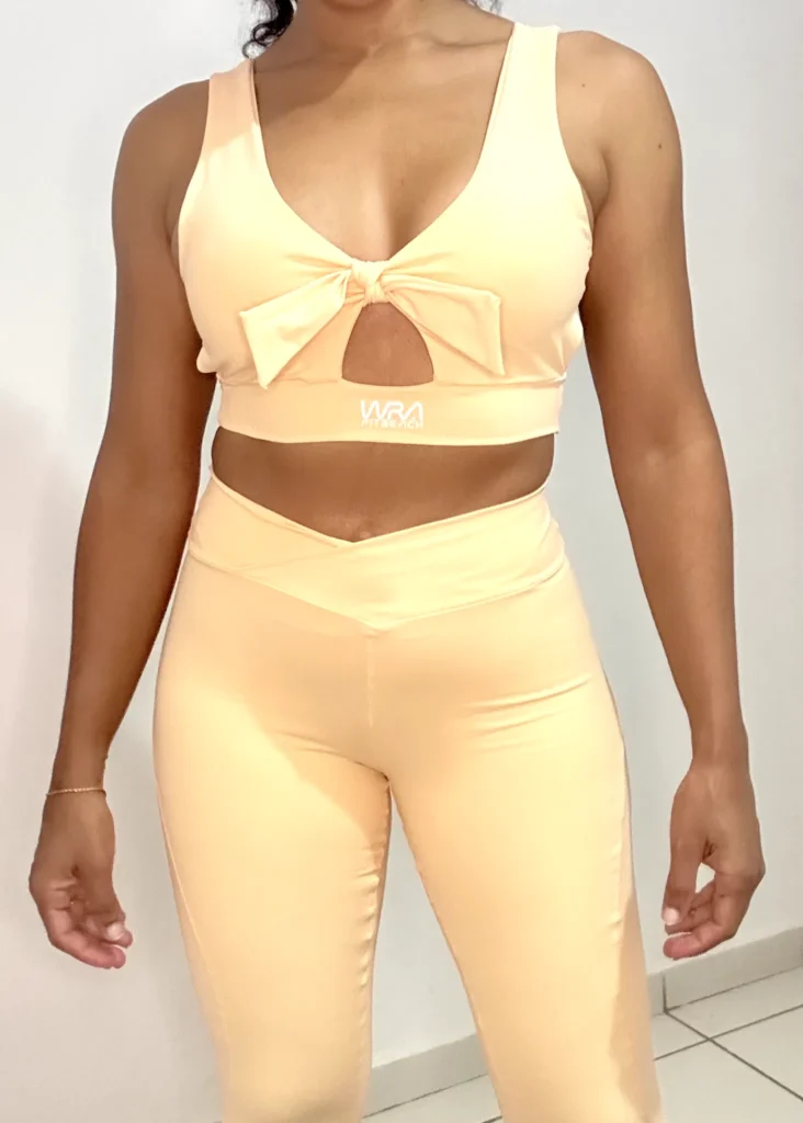 Conjunto Pêssego Wra Poliamida Neo Soul - wra Fitbeach