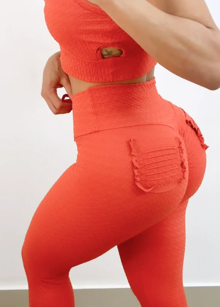 Conjunto Wra Terra Cota Empina Bumbum e Bolso