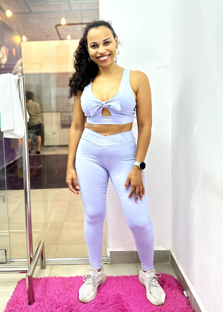 Conjunto Azul Bebê Wra Poliamida Neo Soul - wra fitbeach