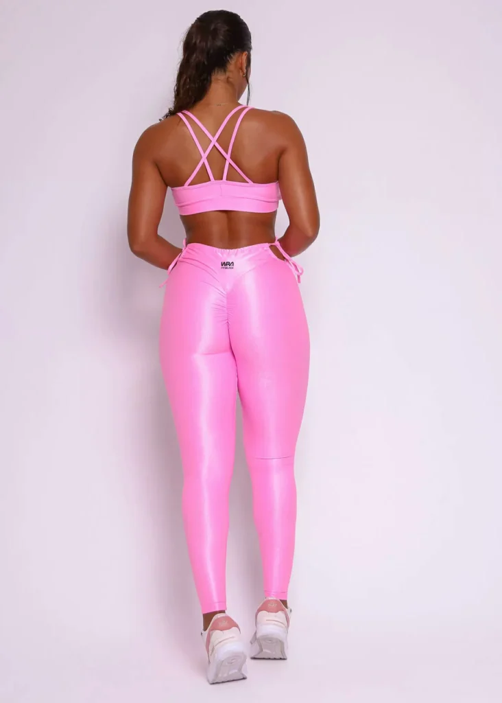 Conjunto Push Up de Compressão Rosa Candy WRA FITBEACH 1
