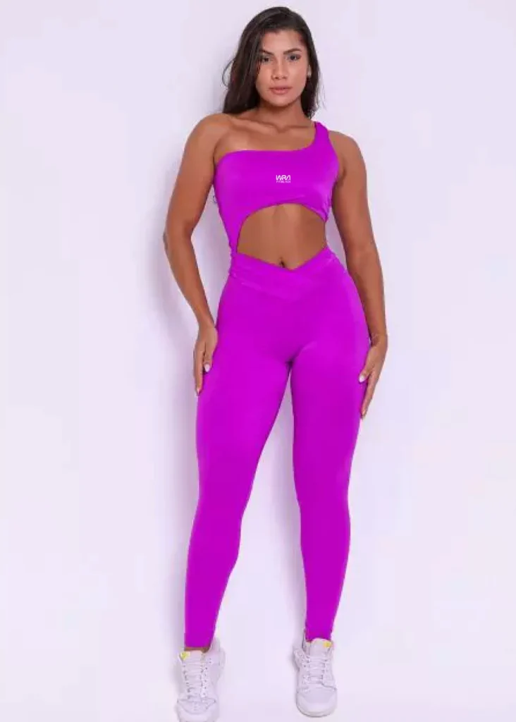 Macacão Glow WRA FITBEACH Fucsia