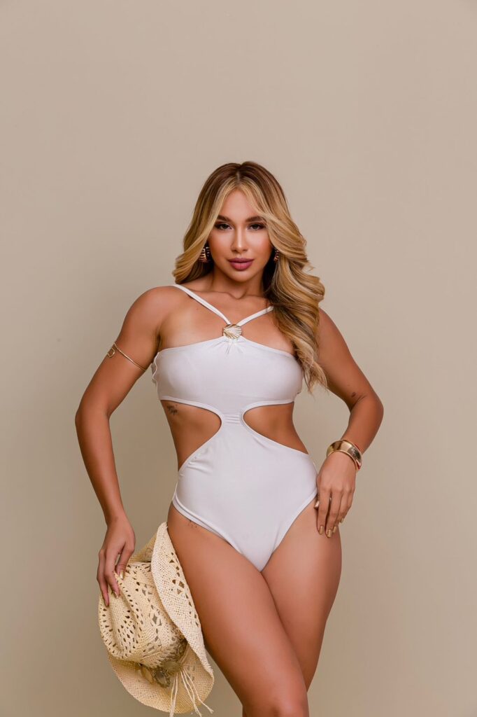 Maiô/Fato de Banho cintura à mostra semi fio - WRA Fitbeach