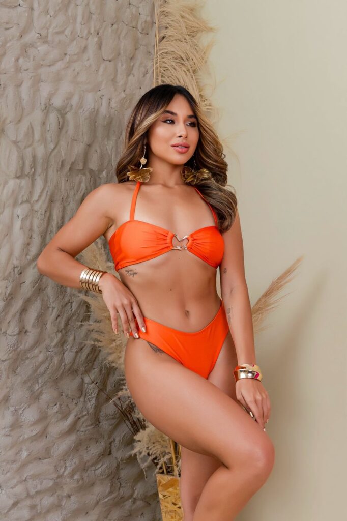 Biquini Semi Fio Laranja - WRA Fitbeach