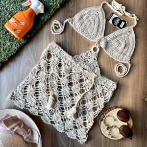 Saída de Praia Crochê - vestido - wra fitbeach