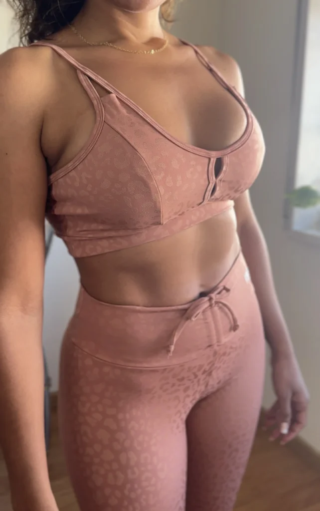 Conjunto de Legging push up Jacquard rose - wra fitbeach