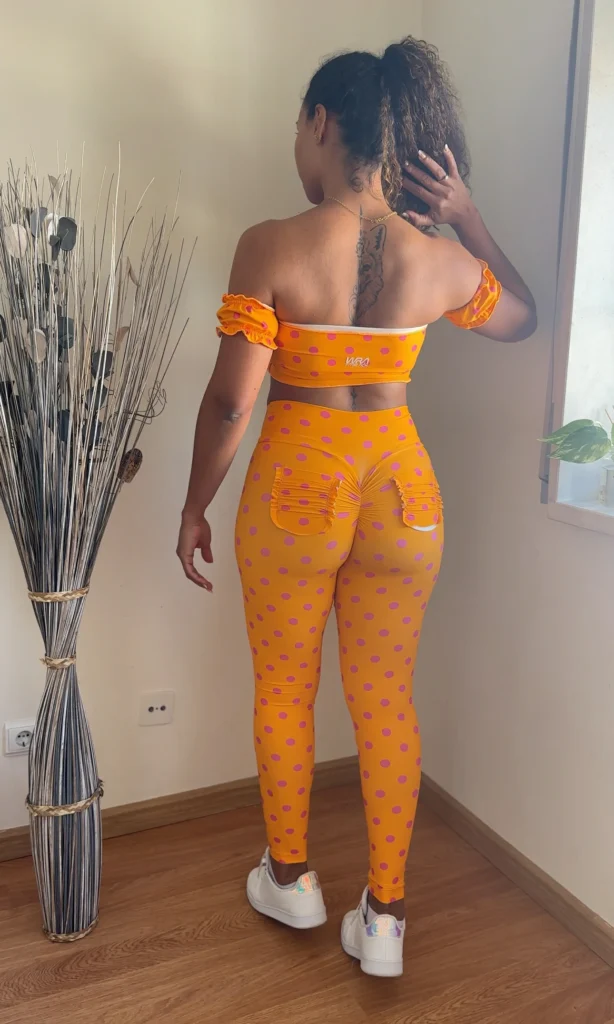 Conjunto de Legging Push up Poá+ciganinha - Wra FitBeach