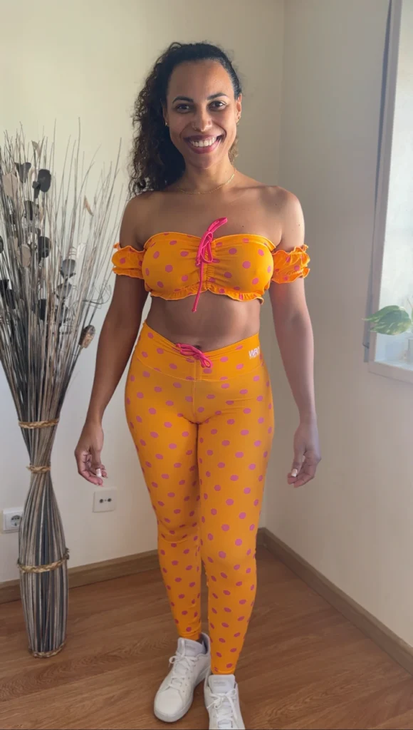 Conjunto de Legging Push up Poá+ciganinha - Wra FitBeach