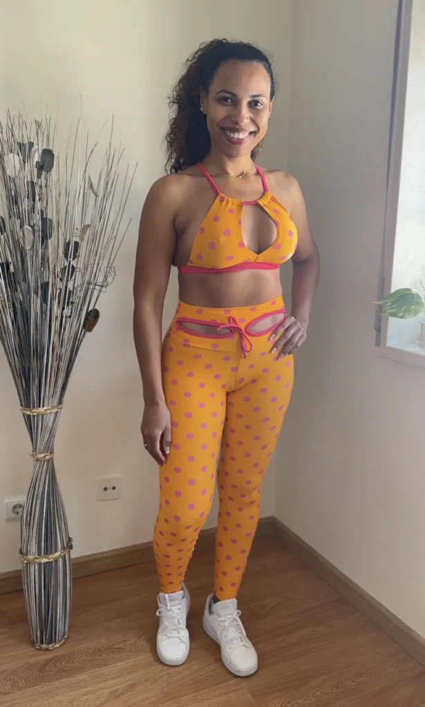 Conjunto de Legging Push up Poá - Wra FitBeach