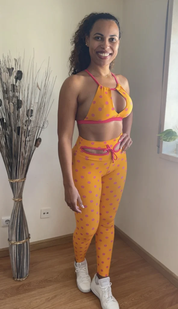 Conjunto de Legging Push up Poá - Wra FitBeach