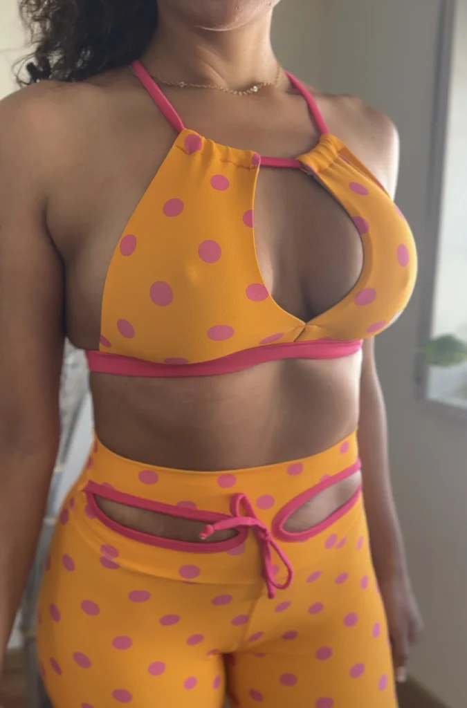 Conjunto de Legging Push up Poá - Wra FitBeach