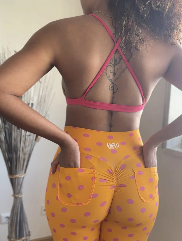 Conjunto de Legging Push up Poá - Wra FitBeach