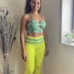 Conjunto de Legging push up +Top de laço escama - wra fitbeach