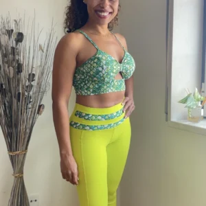 Conjunto de Legging push up +Top de laço escama - wra fitbeach
